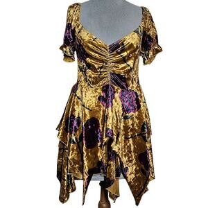 Current Mood Velvet Blouse Size Medium